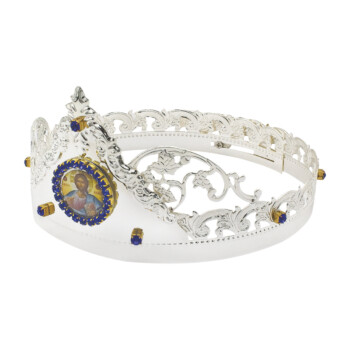 Wedding Crowns Set Silver | 2902B