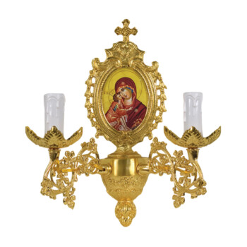 Double-Light Wall Sconce with Frame | 3717